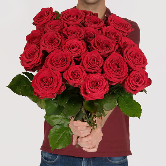 24 red roses